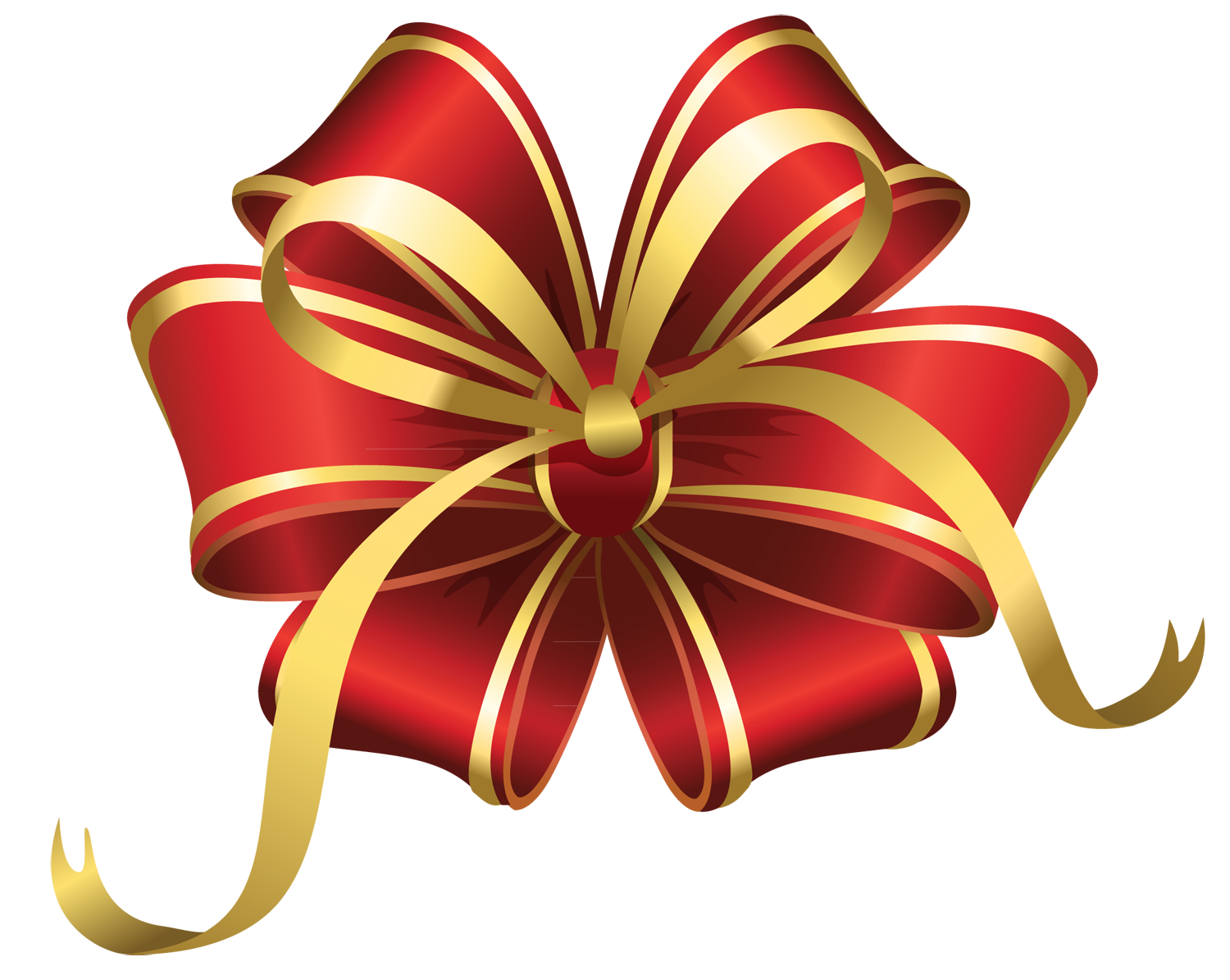 Bow Ribbon Christmas Red Gold Sticker By Anonymouse